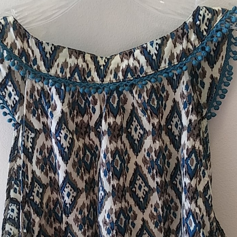 THML Green & Beige Top Size S - Picture 7 of 8